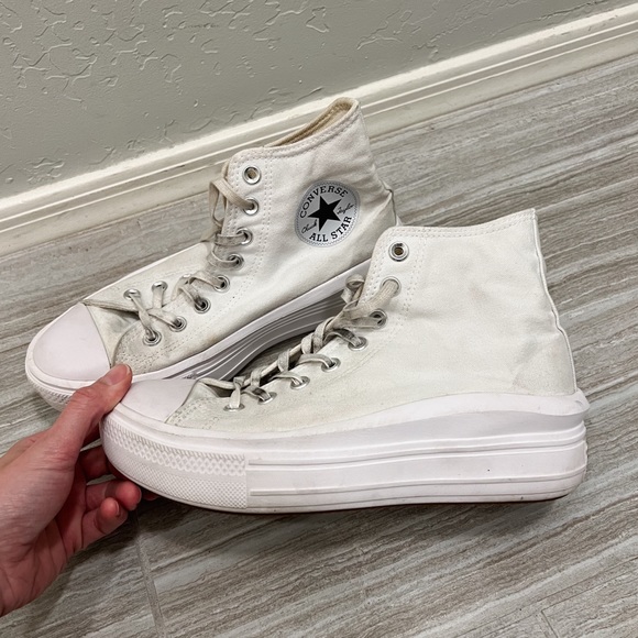 high top white converse - Picture 2 of 5